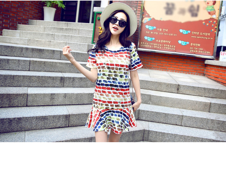 WD6108 Colourful Dress As Picture